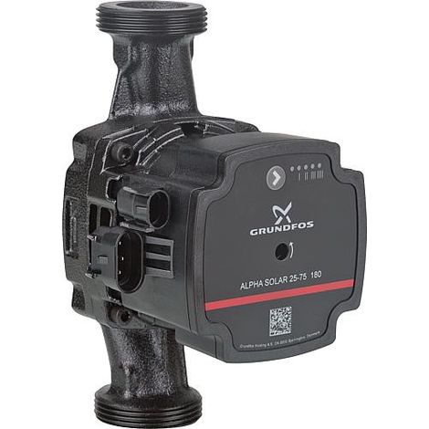 Pompe de circulation à haute efficacité ALPHA Solar25-75 PN10 G11/2 130mm 1x230V