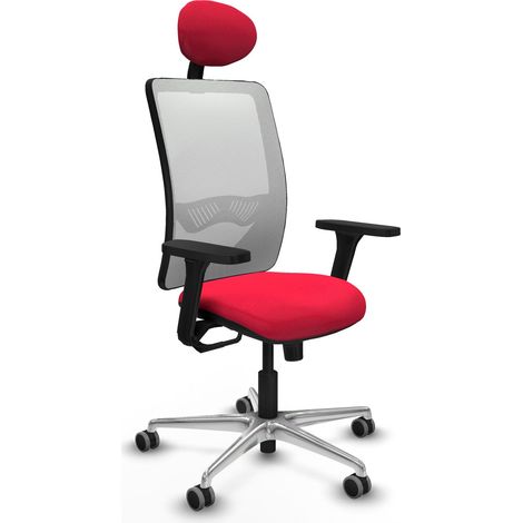 Sedia da ufficio piqueras y crespo Zulema bianco alluminio schiuma (1/2)