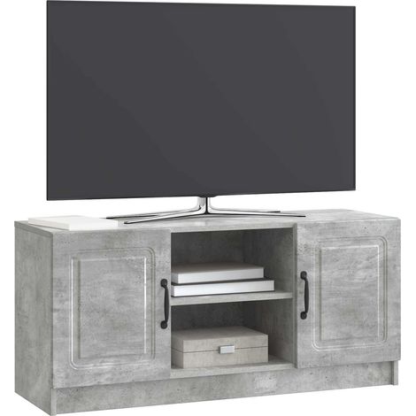 Maison Exclusive - Meuble TV Gris béton 102 x 34,5 x 47 cm Bois d'ingénierie