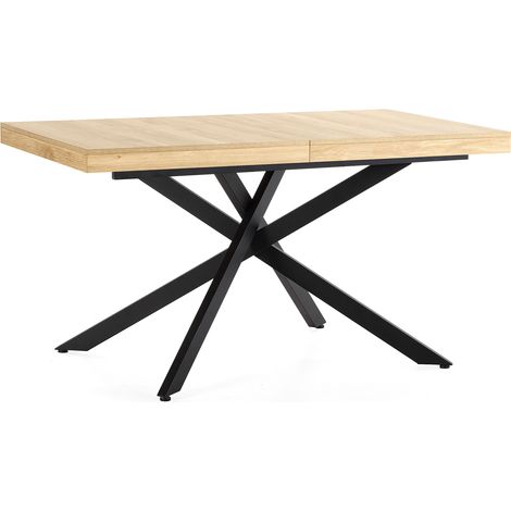 Tavolo da pranzo allungabile Palermo color Rovere, 140-180 cm