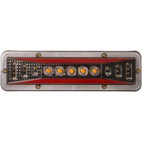 Boîtier Feu Arrièr 2 Pièces Remorque Camion 12V Feux Arrière Clignotant Frein Arrière Lampe À LED Bateau Véhicules Camion Feu Arrière Bus Tracteur Camping-cars Voiture Feu Arrière Voiture (1/5)