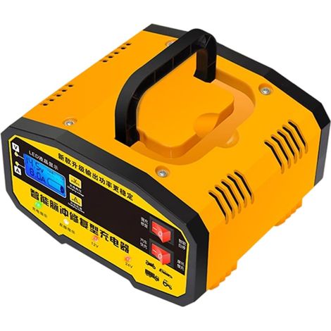 Chargeurs de Batterie Automobile 12 Volt,Chargeur De Batterie 12V 24V pour Voiture Mainteneur à Impulsion Numérique pour Réparation et Entretien pour Voiture De Camion SUV Berline Moto (1/5)