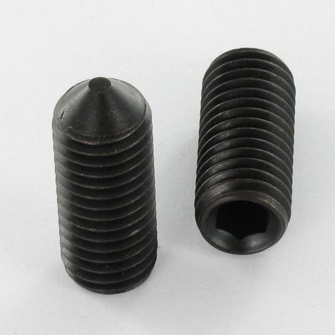 Vis métaux Sans tête six pans creux (sthc) Clé de 3 HC3 M6X10 Bout pointeau Acier brut-1 pièce