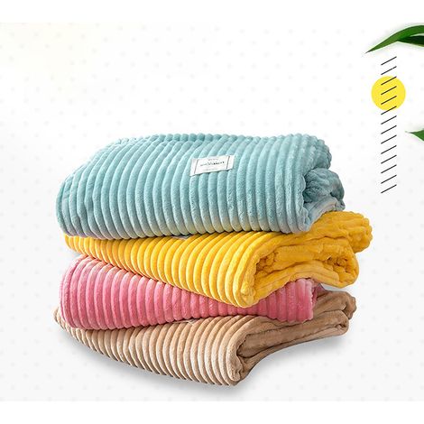 Couverture en flanelle ultra douce pour lit, 178 x 200 cm, jeté chaud pour la maison, le lit ou le canapé (1/5)