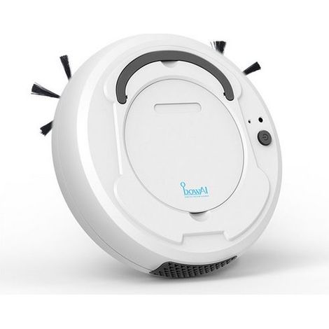 Aspirateur robot, Robot Laveur, Aspirateur robot 3 en 1, 1200MAH, 3W, 3.7V, Blanc, KINSI (1/5)