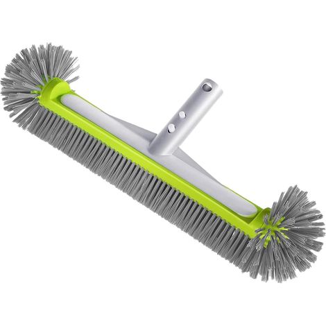Cepillos para piscinas, escobas para piscinas, para piscinas con revestimiento de vinilo, cepillos de limpieza para piscinas, accesorios para piscinas, verde-gris (1/5)