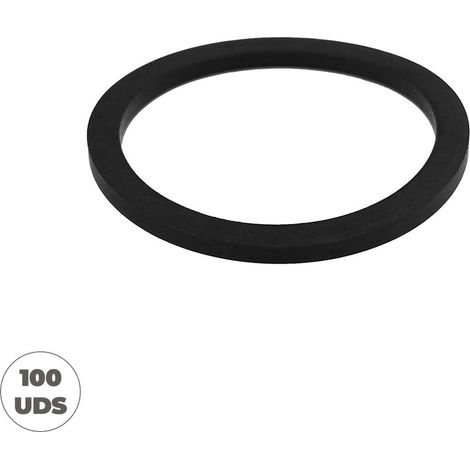 100 unités joint plat étroit, 37 x 44,5 x 2,5 mm, EPDM noir, -25 °C à +130 °C, pour robinets, tuyaux d'arrosage et installations sanitaires (1/5)