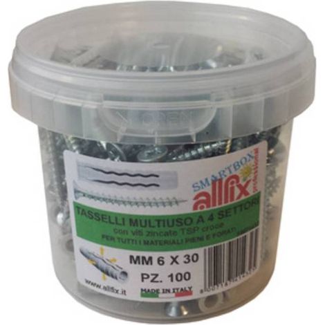 ALLFIX  50 TASSELLI C/VITE F4 8X40 MM