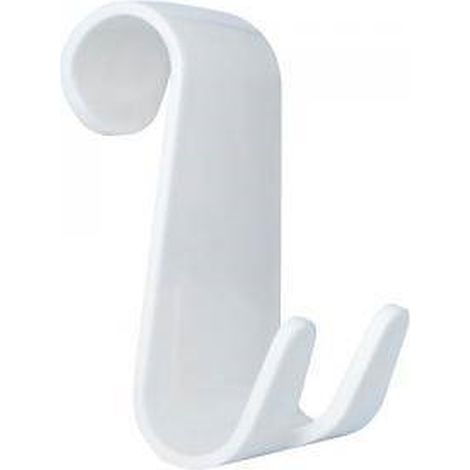 AQUASANIT Jack appendiabiti doppio plastica bianco (cav) codice prod: A110200WW