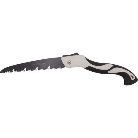 Scie pliante 10 pouces, dents triple coupe en acier au manganèse, scie d'élagage manuelle pour couper branches et arbres. (1/5)