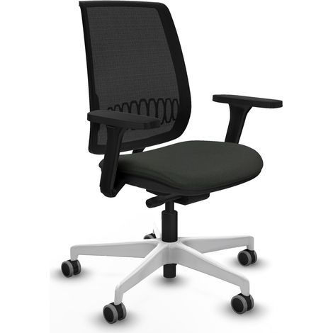 Chaise de bureau piqueras y crespo Alares noire base blanche (1/2)