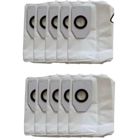 Confezione da 10 sacchetti di ricambio per aspirapolvere robot Midea, modelli V12, V10 e W11. (1/4)