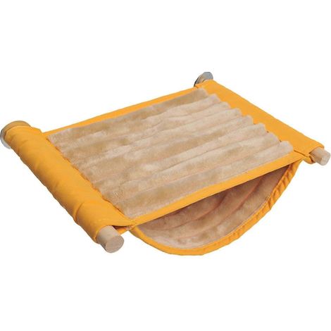 Nid d'oiseau, hamac pour perroquet, cabane-tente, jouet, hamac suspendu chaud pour oiseaux d'hiver, perchoir pour perruches et inséparables-Yellow Large