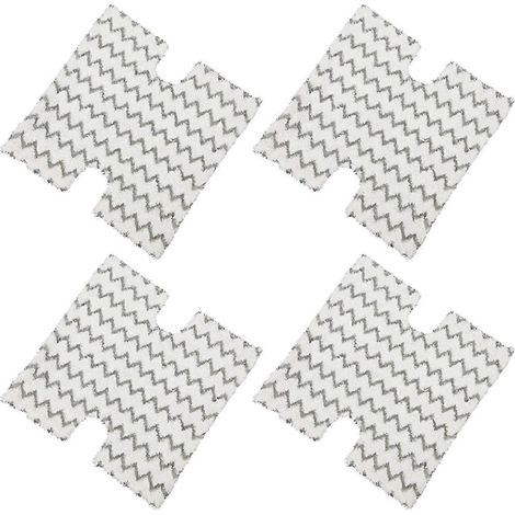 Lot de 4 lingettes de rechange pour balai vapeur P3/P5/P8, compatibles avec les aspirateurs et systèmes de nettoyage à vapeur Steam Pocket. (1/5)