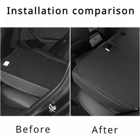 Available in two colors: Black Material: PU Rear seat back cushion, car interior.--DTEKGAZ (1/5)