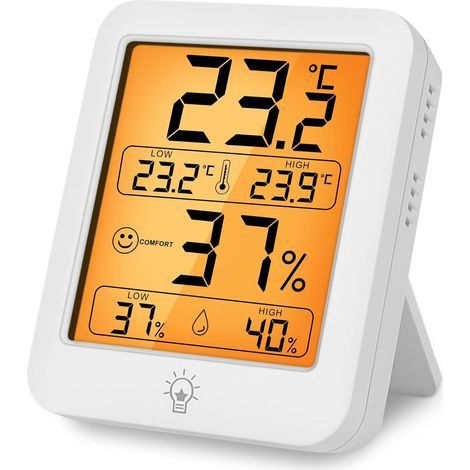 Digitales Hygrometer Innen Thermometer Raumtemperatur und Indikator & Monitor für Luftfeuchtigkeit und Temperatur (1/4)