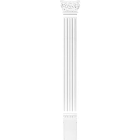 Pilaster 135x20mm Wandreliefe Stuckdekor aus PU - stoßfest Grand Decor PL253 (Komplettset 1, Komplettset) (1/4)