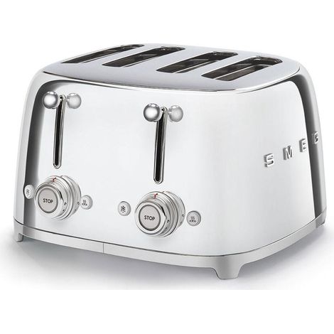 Smeg TSF03SSEU Toaster 4 Scheiben Chrom Edelstahl