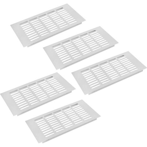 Grille d'aération à persiennes en aluminium, 300mm x 150mm, 5 pièces, couvercle de (a2a8e0697d756556 (1/5)