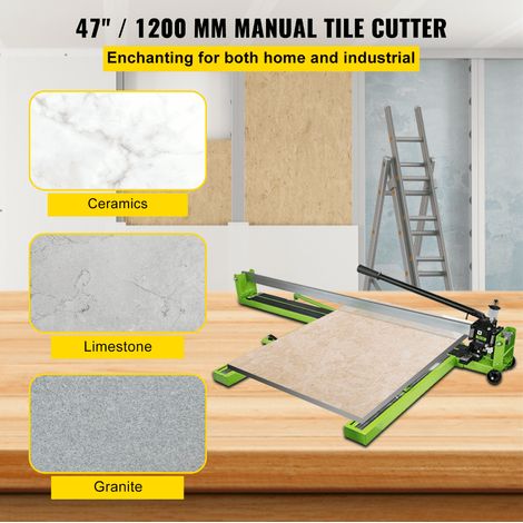 Coupe-carrelage manuel 1200 mm, coupe précise, châssis en acier pour carreaux de sol et carrelage poli (1/5)