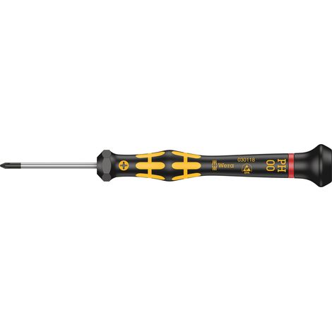 WERA 05030118001 1550 KRAFTFORM MICRO DESTORNILLADOR, AMARILLO, PH 00 X 40 MM (1/5)