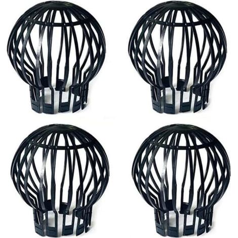 Ecleanfy - Lot de 4 protège-descentes de gouttière en plastique - Empêchent les obstructions causées par les feuilles, la mousse, la boue, les débris et autres résidus. (1/5)