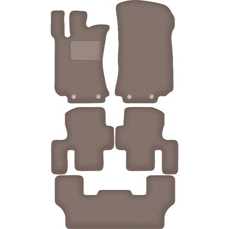 Tappetini in velluto per: Mercedes Classe R W251 monovolume 7 posti corto (2005-2013) beige