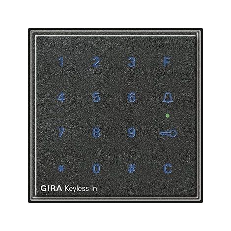 Gira Keyless In Teclado codificado Gira TX44 (WG UP) Antracita [260567], 2605 67