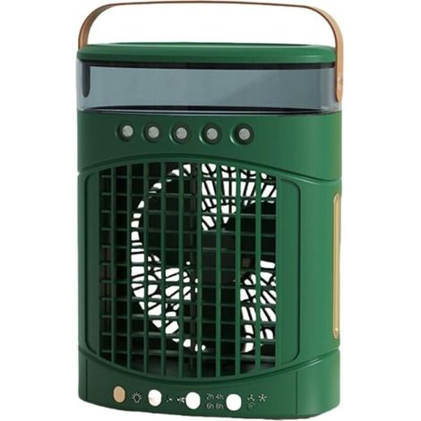 Ventilateur de bureau à économie d'énergie avec veilleuse, ventilateur de bureau oscillant portable (1/4)