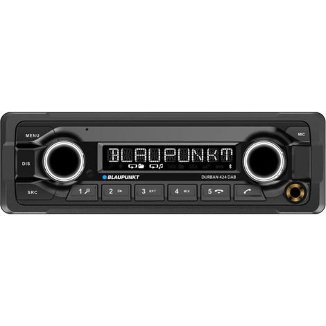 Blaupunkt Durban 424DAB, Radio Digital para Coche, 24 V, Dab+/FM, Bluetooth, Aux-In, Multicolor, 4 x 50 vatios