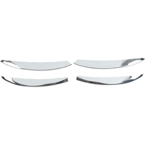4-teilige Nebelscheinwerferblenden im Messer-Design für Mercedes-Benz C-Klasse W206 S206, Silber (1/5)