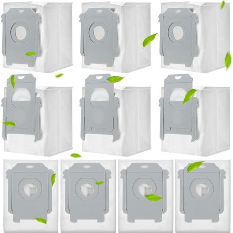 10-pack of vacuum cleaner bags for iRobot Roomba i7 i7+ i7 Plus S9 S9+ i3 i3+ i4 i4+ i6 i6+ i8 i8+ J7 J7+ E5 E6 E7 Replacement bags for iRobot Roomba Allen Clean base vacuum cleaner--DTEKGAZ