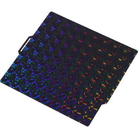 Flexibles Druckbett, geeignet für Bambu Lab P1P und P1S 3D-Drucker, glatte Kaleidoskop-PEY-Platte und 257 x 257 mm große Bauplatte mit Splittermuster. (1/5)