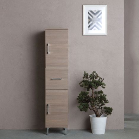 Colonna Bagno 150Cm Con Piedini 2 Ante E Cassetto  Rimini (1/5)