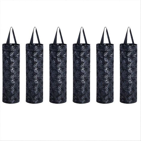 Support de rangement pour sacs en plastique, sacs poubelle de cuisine noirs (1/5)