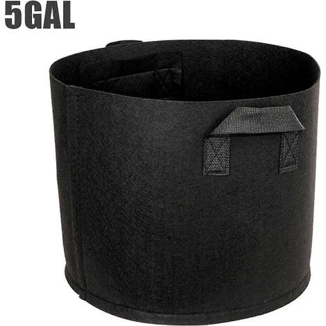 5er-Pack robuste, verdickte Pflanzsäcke aus Vliesstoff mit Griffen – Gartenwerkzeug-5gallon 1ps
