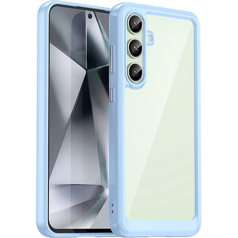 Coque Espace avec cadre en gel pour Samsung Galaxy S24 FE - Bleue (1/5)
