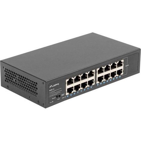 Lanberg Switch RSGE-16 Rack 10"/19" (16-port 1Gb) (1/4)
