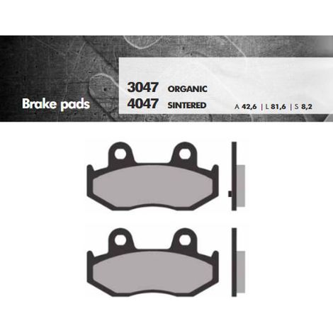 PASTILLAS DE FRENO BRENTA KH411 DE METAL SINTERIZADO (DORADO) BURGMAN (FT 4047)