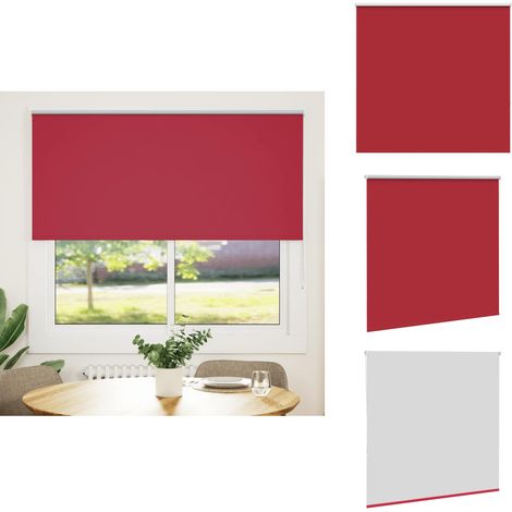 Store enrouleur occultant rouge largeur du tissu 161,6 cm - Store Enrouleur - Stores Enrouleurs - Store De Jour Et De Nuit - Store Occultant (1/5)