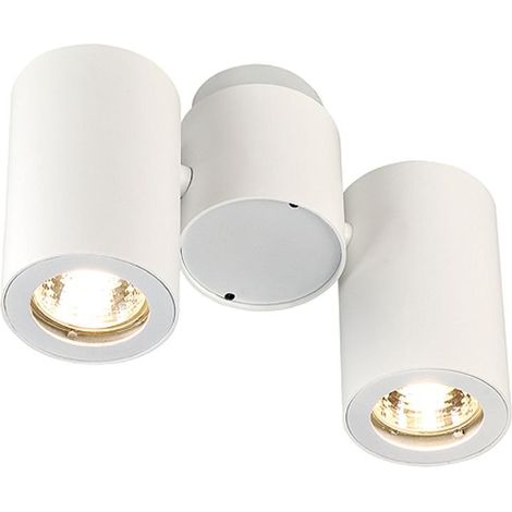 Appliques intérieures ENOLA B spot double applique et plafonnier blanc 2xGU10 max. 2x50W - SLV 151831