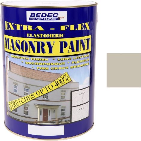 Bedec Extra Flex Masonry Paint - Woodash - 5 Litre