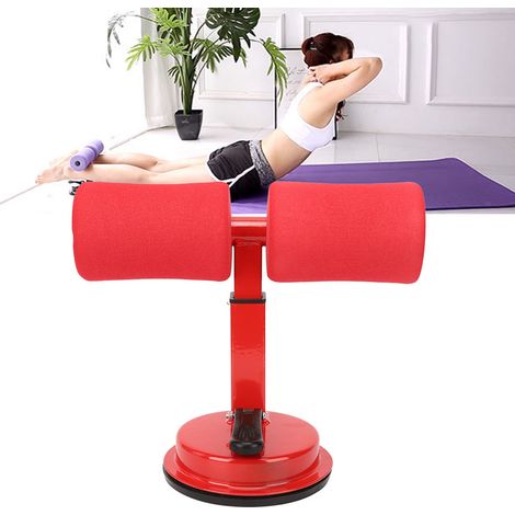 Ceinture Abdominale pour Crunch - Gainage Musculation et Fitness à la Maison (Rouge)