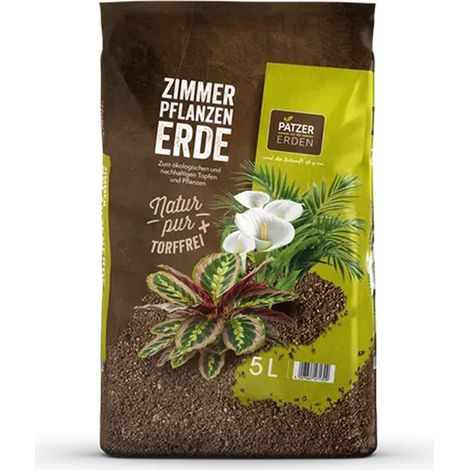 PATZER NATUR PUR Zimmerpflanzenerde torffrei - 5 Liter