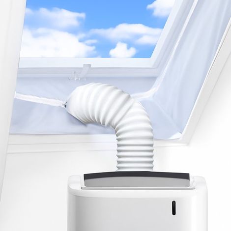 Joint de fenêtre pour climatiseur mobile – 4 m – Tissu d’étanchéité – Garde l’air chaud dehors – Universel (1/5)