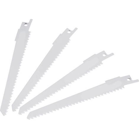 Lot de 10 lames de scie sabre en acier haute teneur en carbone, coupe bois, métal et plastique, set de rechange robuste (1/5)