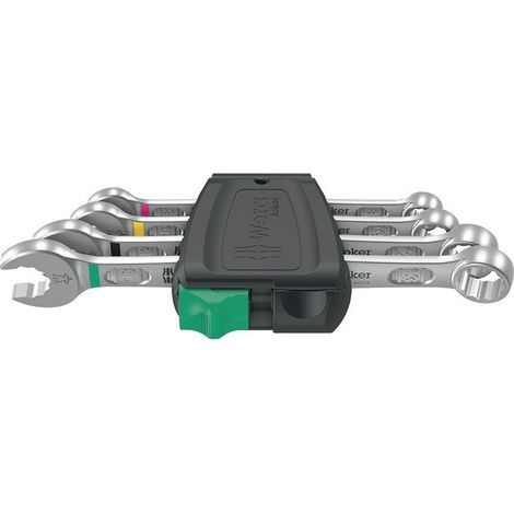 Juego de llaves combinadas 6003 Joker 4 piezas SW 8-13mm Forma A leg.WS WERA