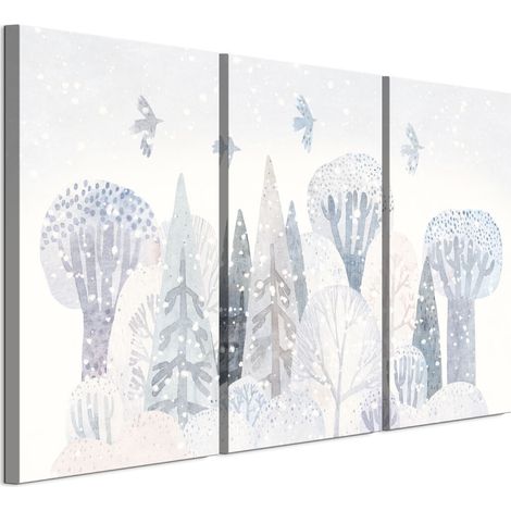 Quadro su tela italiana 90 x 60 cm trittico - stile scandinavo - natura Quadro su tela italiana 120 x 80 cm trittico - stile scandinavo - natura (1/5)