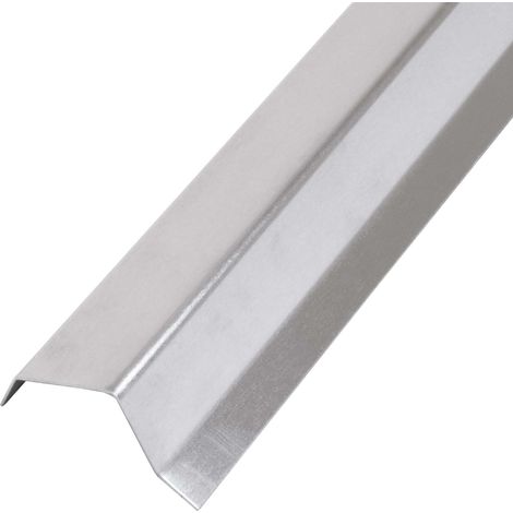 DAPRONA Dachblech Ortgangblech Giebelblech, 2m Silber Dacheindeckung Alublech für Flachdach und Steildach geeignet - 25mm