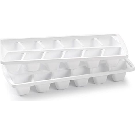 PLASTICFORTE cubiteras blancas 12 cubitos , Set 2 cubiteras blancas 12 cubitosPervecto para hacer hielo en su congeladorFabricada en plástico de gran calidad.Medidas 29 (1/2)